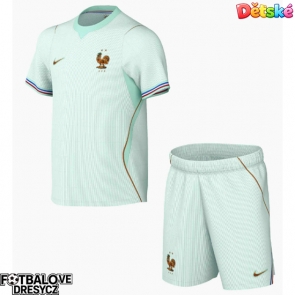 Francie Dětské Venkovní dres komplet MS 2026 Krátký Rukáv (+ trenýrky)